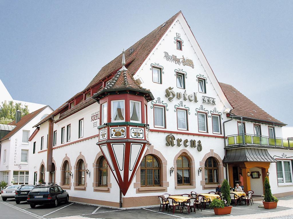 Hotel Kreuz Gaestehaus Und Lauchertbar Mit Terrasse Gammertingen Exterior photo